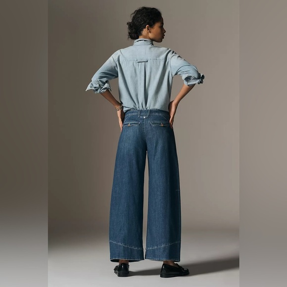 NWT Size 26 - Pilcro Full Curve High-Rise Wide-Leg Jeans - Picture 9 of 16
